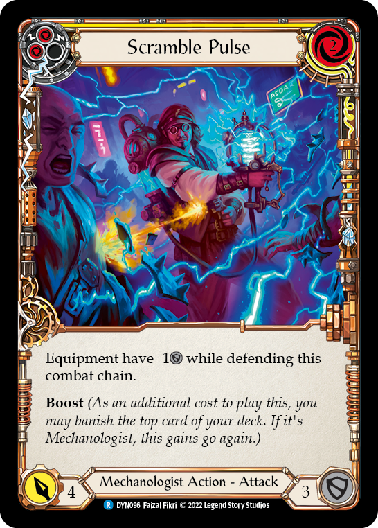 Scramble Pulse (Yellow) [DYN096] (Dynasty)  Rainbow Foil | Boutique FDB TCG