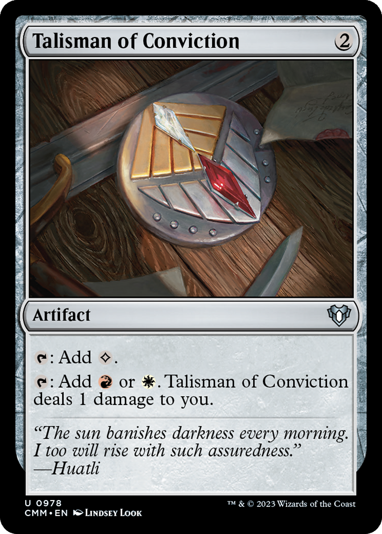 Talisman of Conviction [Commander Masters] | Boutique FDB TCG