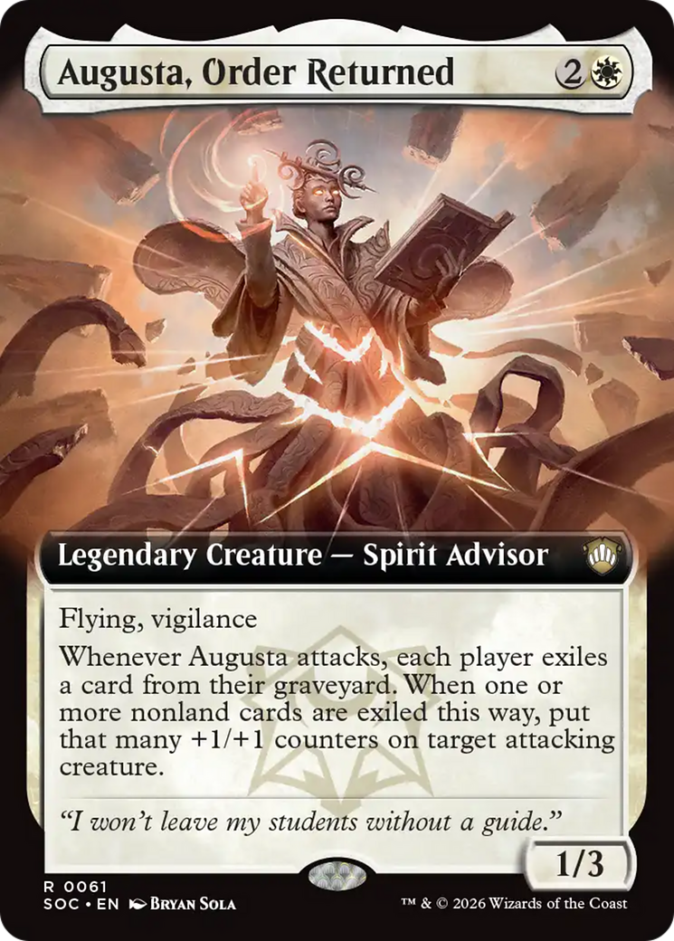 Augusta, Order Returned (Extended Art) [Secrets of Strixhaven Commander] | Boutique FDB TCG