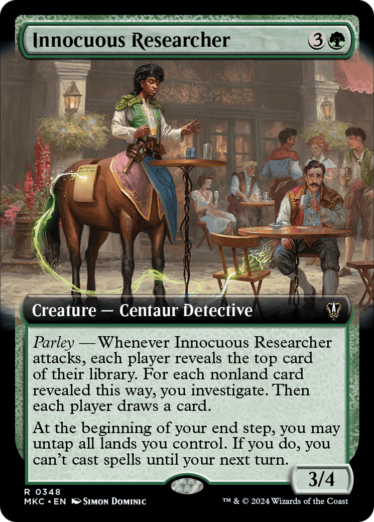 Innocuous Researcher (Extended Art) [Murders at Karlov Manor Commander] | Boutique FDB TCG