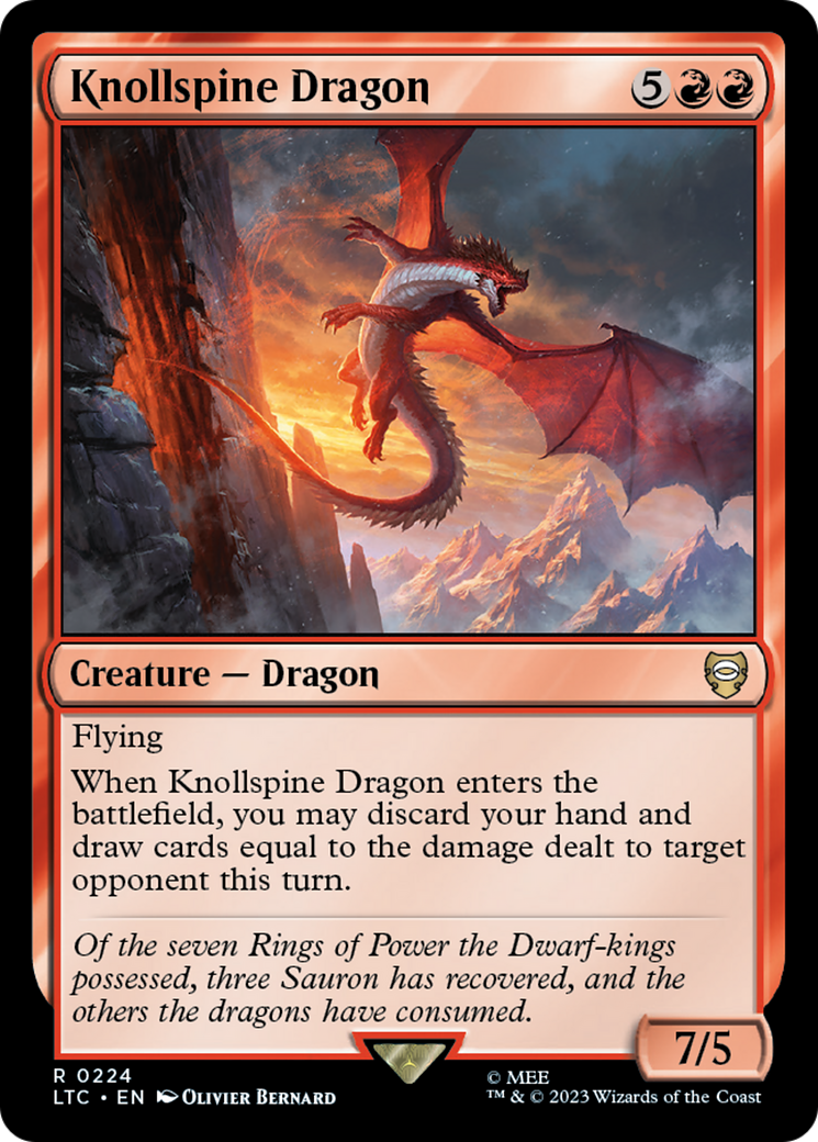 Knollspine Dragon [The Lord of the Rings: Tales of Middle-Earth Commander] | Boutique FDB TCG