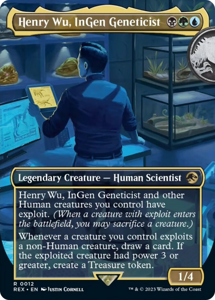 Henry Wu, InGen Geneticist (Borderless) [Jurassic World Collection] | Boutique FDB TCG