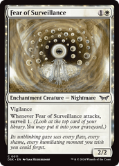 Fear of Surveillance [Duskmourn: House of Horror] | Boutique FDB TCG