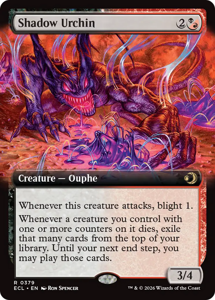 Shadow Urchin (Extended Art) [Lorwyn Eclipsed] | Boutique FDB TCG