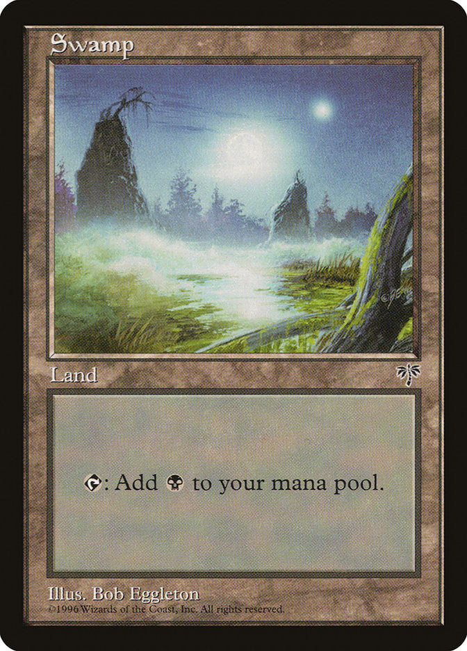 Swamp (Moon) [Mirage] | Boutique FDB TCG