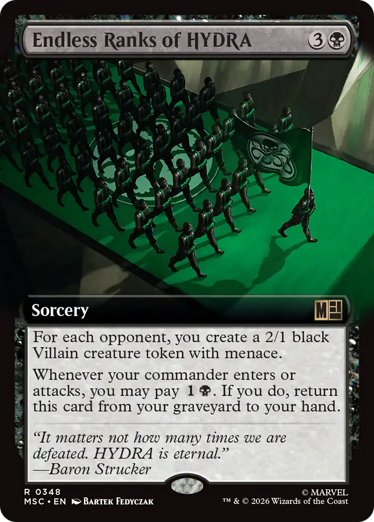 Endless Ranks of HYDRA (Extended Art) [Marvel Super Heroes Commander] | Boutique FDB TCG