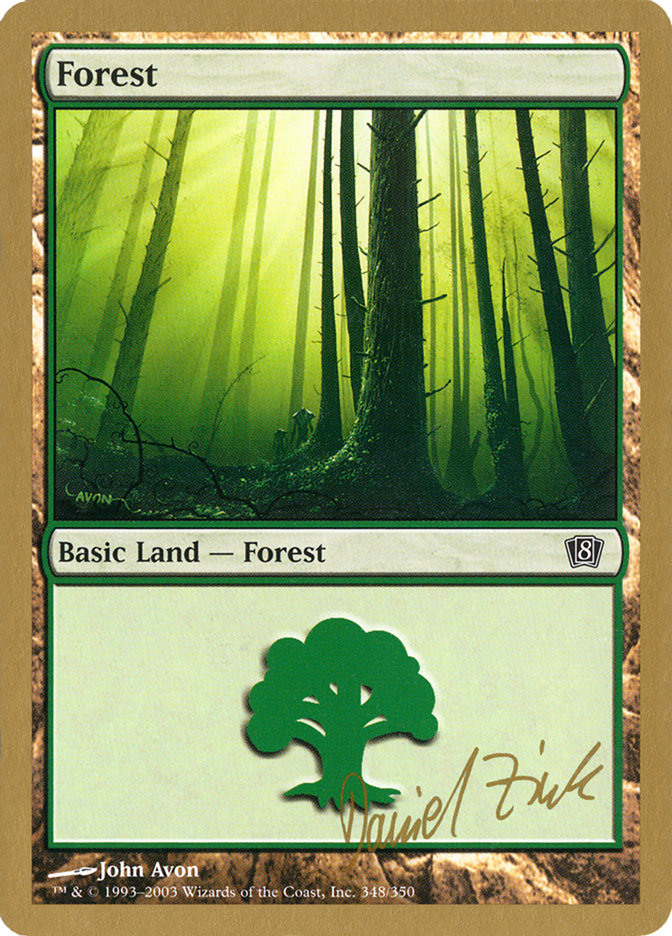 Forest (dz348) (Daniel Zink) [World Championship Decks 2003] | Boutique FDB TCG