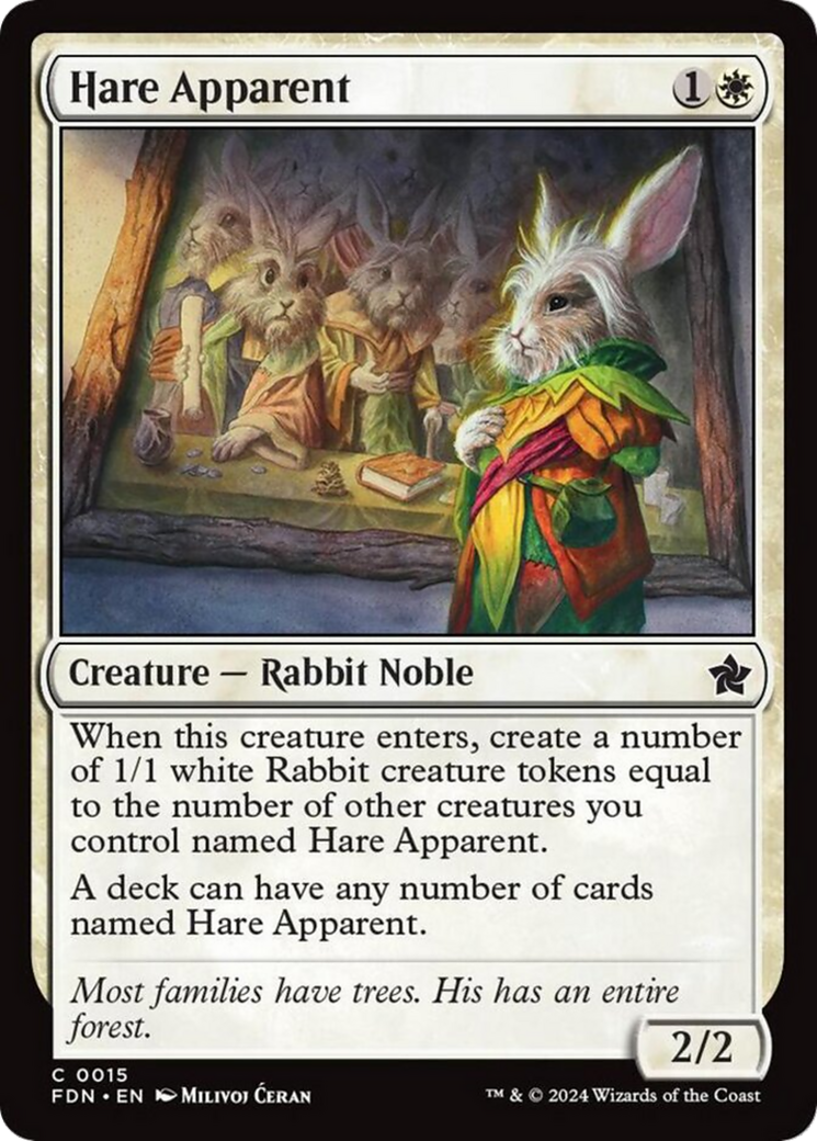 Hare Apparent [Foundations] | Boutique FDB TCG