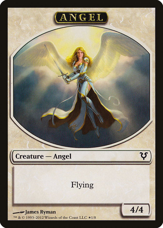 Angel // Demon Double-Sided Token (Oversized) [Open the Helvault] | Boutique FDB TCG