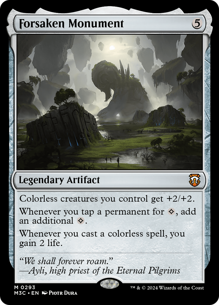 Forsaken Monument (Ripple Foil) [Modern Horizons 3 Commander] | Boutique FDB TCG