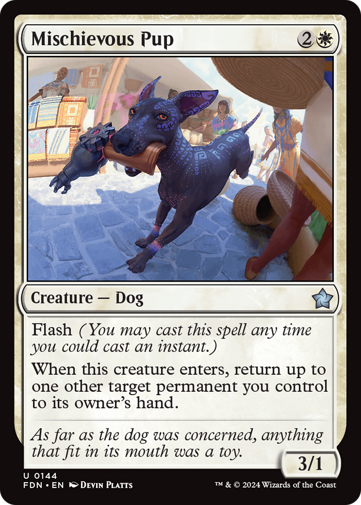 Mischievous Pup [Foundations] | Boutique FDB TCG