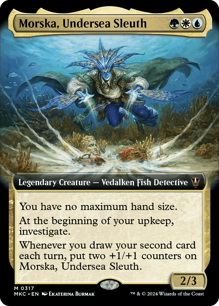 Morska, Undersea Sleuth (Extended Art) [Murders at Karlov Manor Commander] | Boutique FDB TCG