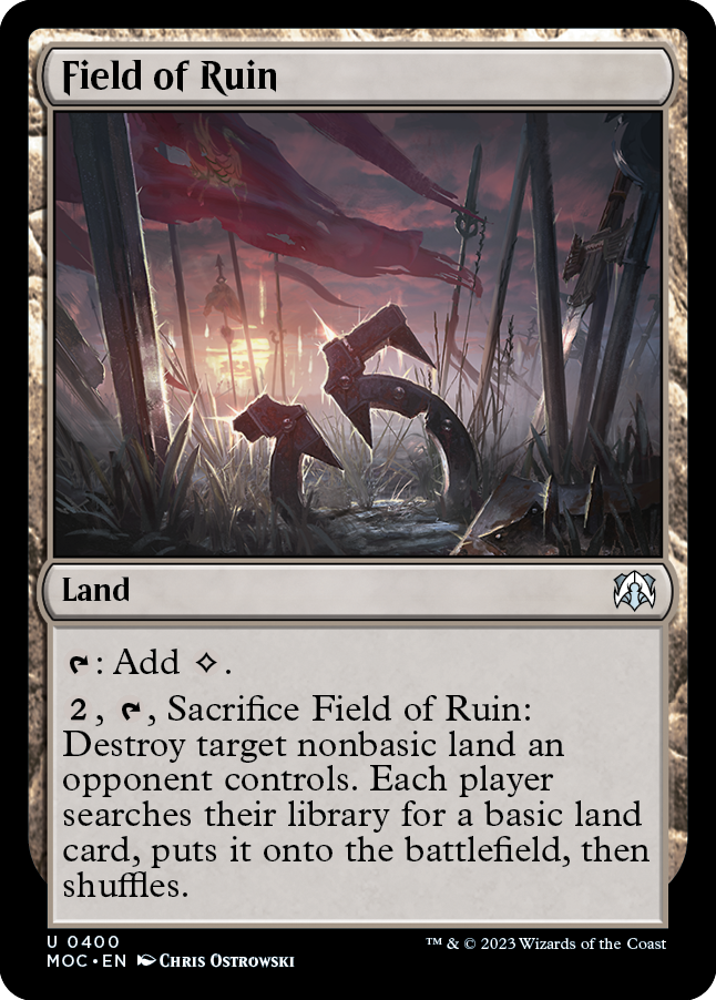 Field of Ruin [March of the Machine Commander] | Boutique FDB TCG