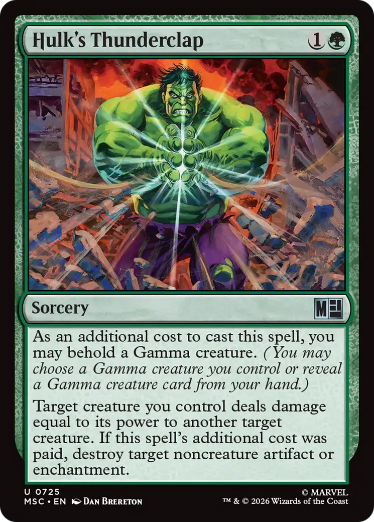 Hulk's Thunderclap [Marvel Super Heroes Commander] | Boutique FDB TCG