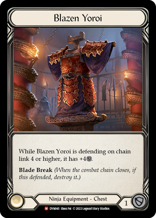 Blazen Yoroi [DYN045] (Dynasty) | Boutique FDB TCG