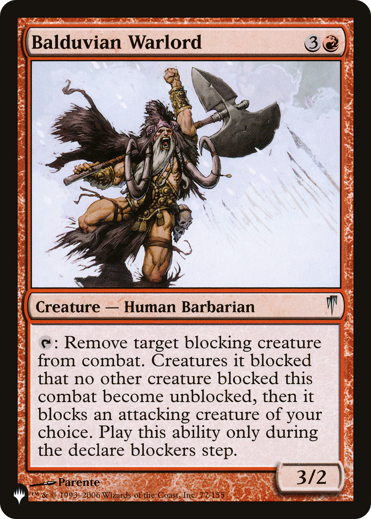 Balduvian Warlord [The List Reprints] | Boutique FDB TCG