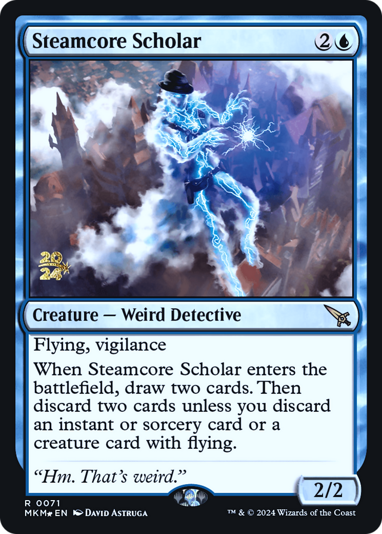 Steamcore Scholar [Murders at Karlov Manor Prerelease Promos] | Boutique FDB TCG