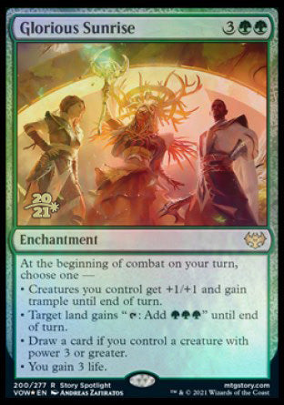 Glorious Sunrise [Innistrad: Crimson Vow Prerelease Promos] | Boutique FDB TCG