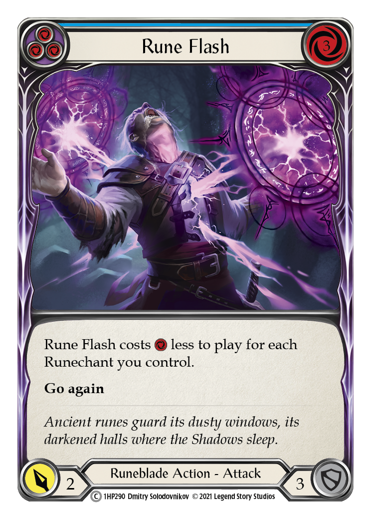 Rune Flash (Blue) [1HP290] (History Pack 1) | Boutique FDB TCG