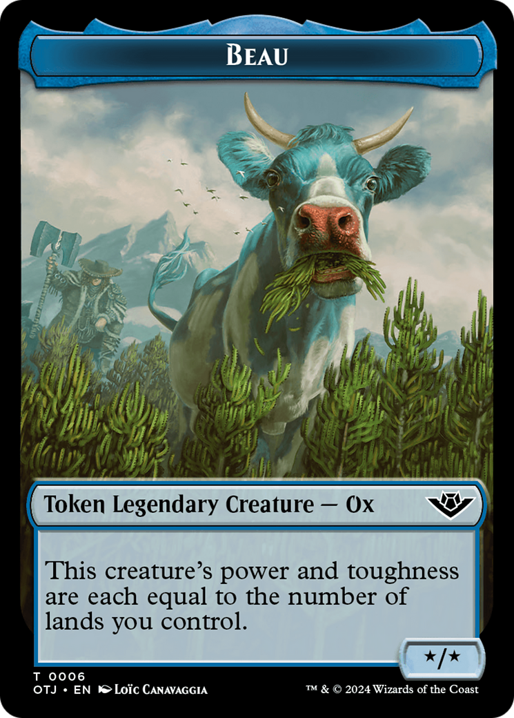 Beau // Plot Double-Sided Token [Outlaws of Thunder Junction Tokens] | Boutique FDB TCG