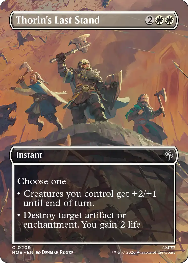 Thorin's Last Stand (Borderless) [The Hobbit] | Boutique FDB TCG