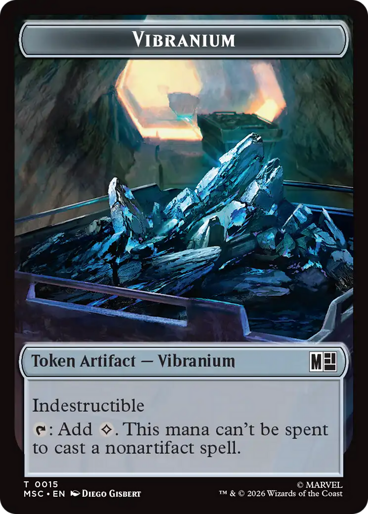 The Monarch (016) // Vibranium (015) Double-Sided Token [Marvel Super Heroes Commander Tokens] | Boutique FDB TCG