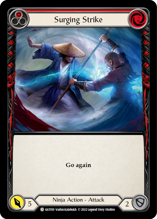 Surging Strike (Red) [KAT010] (Outsiders Katsu Blitz Deck) | Boutique FDB TCG