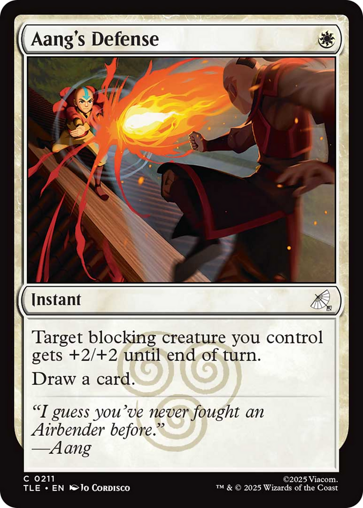 Aang's Defense [Avatar: The Last Airbender: Eternal-Legal] | Boutique FDB TCG