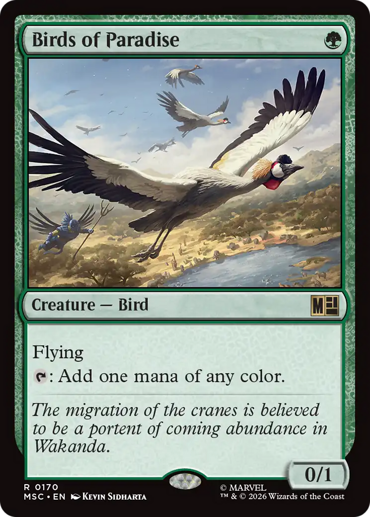 Birds of Paradise (Surge Foil) [Marvel Super Heroes Commander] | Boutique FDB TCG