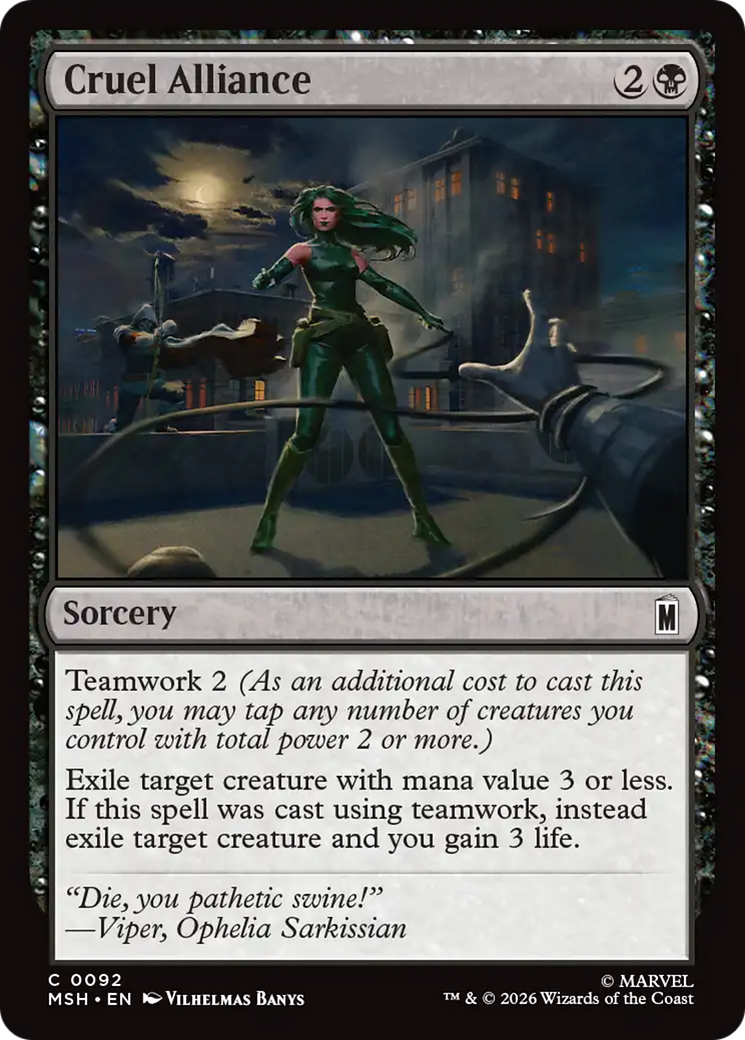 Cruel Alliance [Marvel Super Heroes] | Boutique FDB TCG