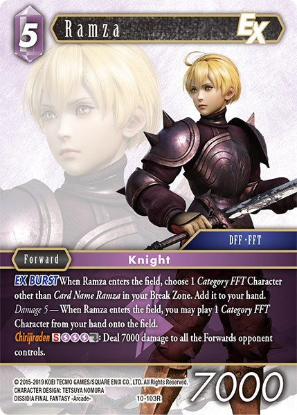 Ramza EX [Opus X] | Boutique FDB TCG