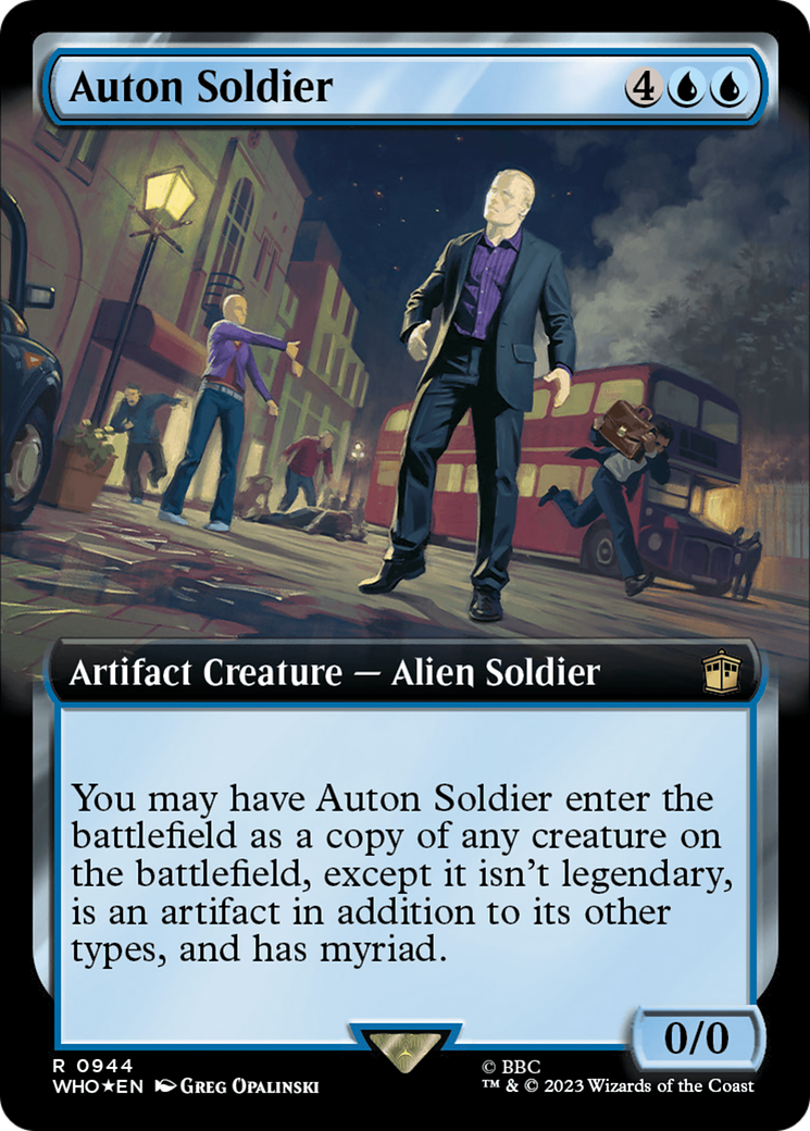 Auton Soldier (Extended Art) (Surge Foil) [Doctor Who] | Boutique FDB TCG