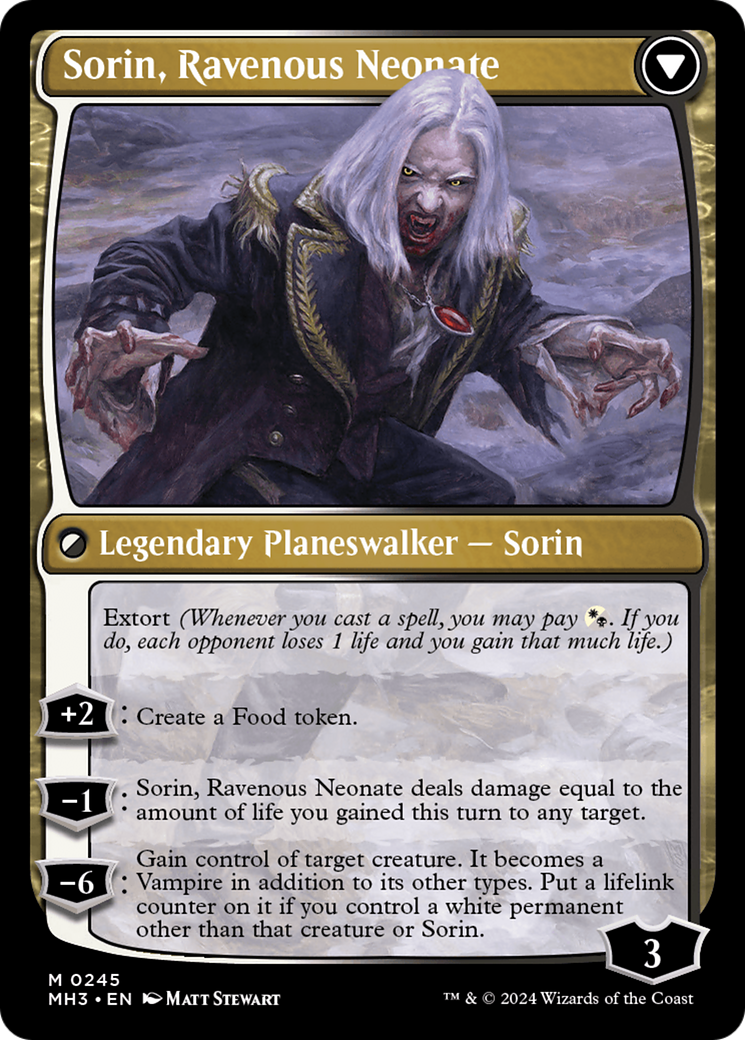 Sorin of House Markov // Sorin, Ravenous Neonate [Modern Horizons 3] | Boutique FDB TCG