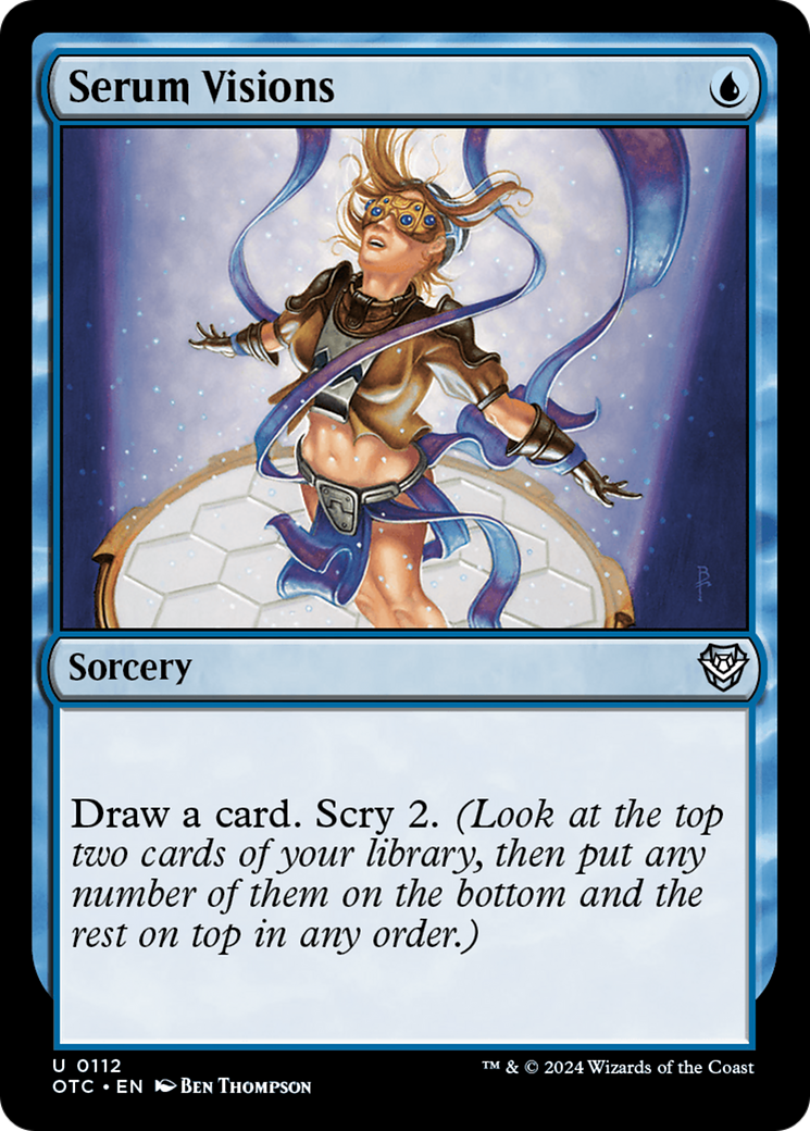Serum Visions [Outlaws of Thunder Junction Commander] | Boutique FDB TCG