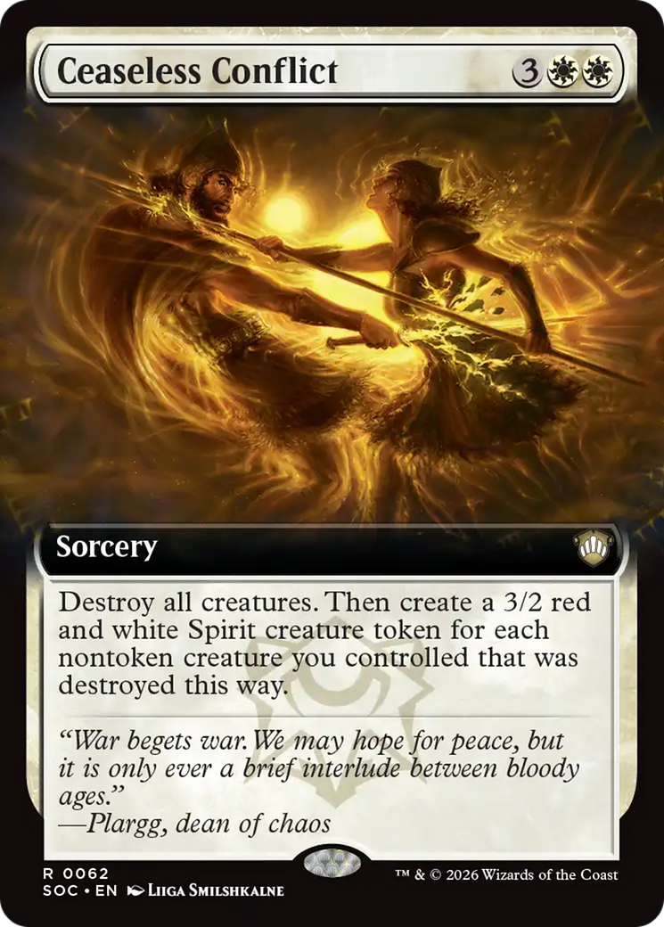 Ceaseless Conflict (Extended Art) [Secrets of Strixhaven Commander] | Boutique FDB TCG