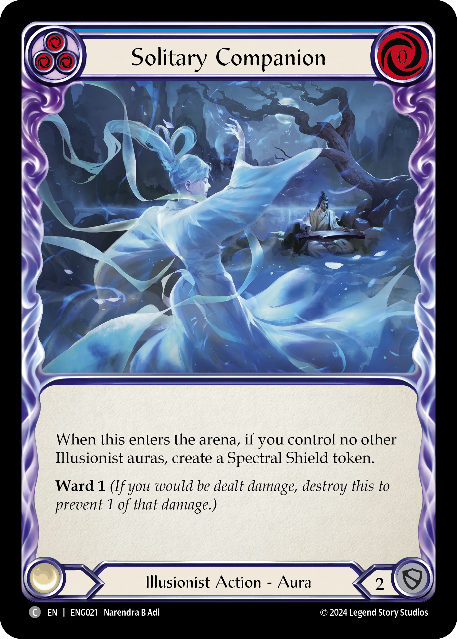 Solitary Companion [ENG021] (Part the Mistveil Enigma Blitz Deck) | Boutique FDB TCG