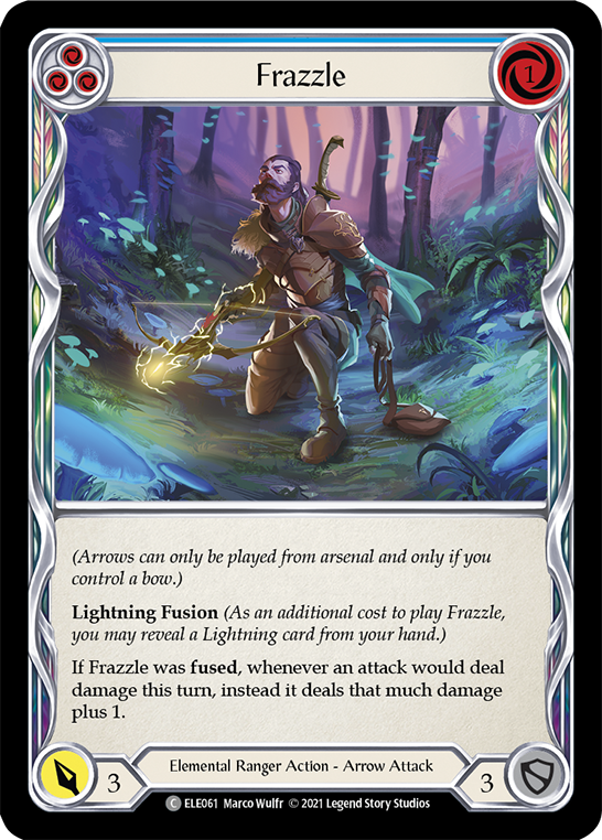 Frazzle (Blue) [ELE061] (Tales of Aria)  1st Edition Rainbow Foil | Boutique FDB TCG
