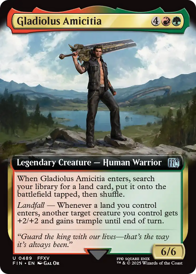 Gladiolus Amicitia (Extended Art) [FINAL FANTASY] | Boutique FDB TCG