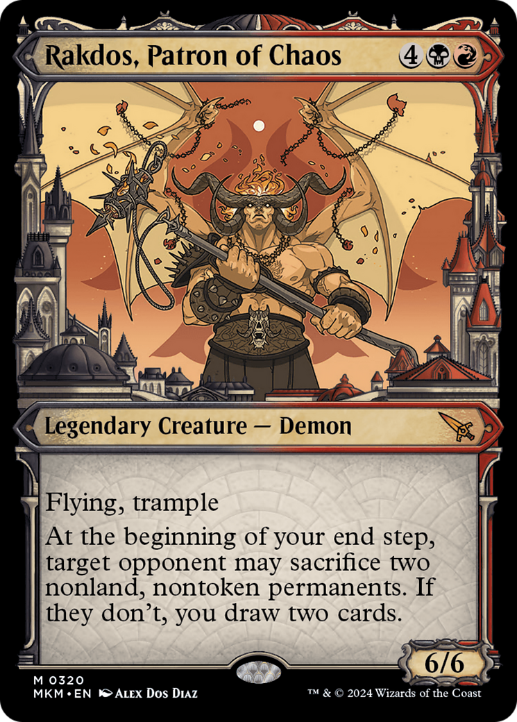 Rakdos, Patron of Chaos (Showcase) (0320) [Murders at Karlov Manor] | Boutique FDB TCG