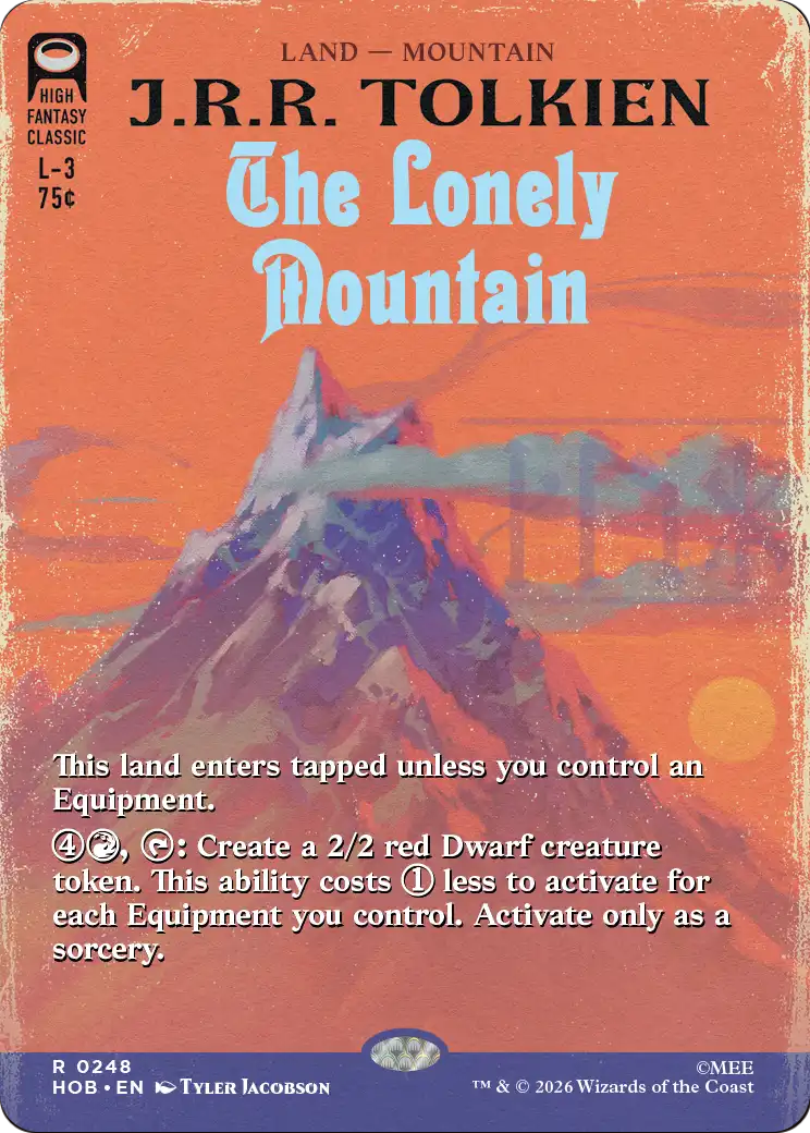 The Lonely Mountain (Borderless) (0248) [The Hobbit] | Boutique FDB TCG