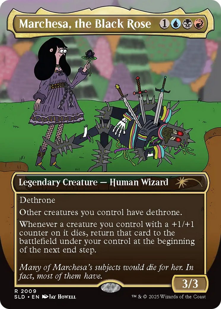 Marchesa, the Black Rose (Rainbow Foil) [Secret Lair Drop Series] | Boutique FDB TCG