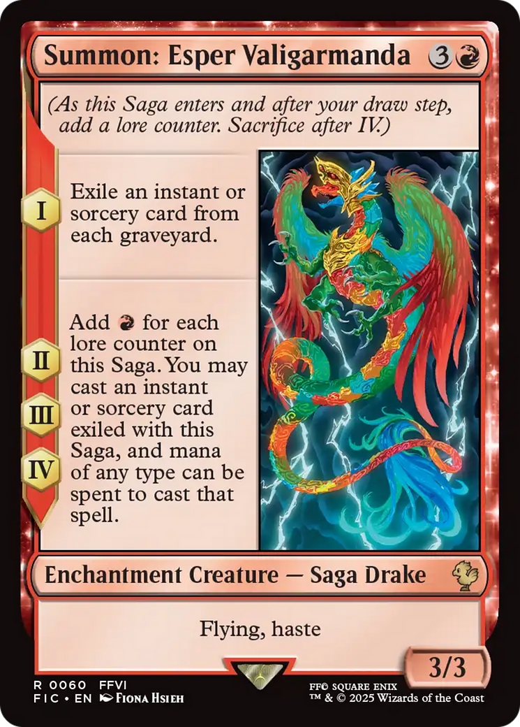 Summon: Esper Valigarmanda [FINAL FANTASY Commander] | Boutique FDB TCG
