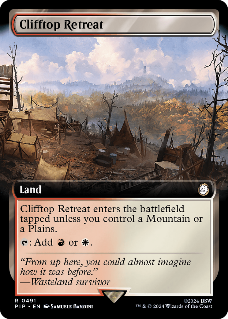 Clifftop Retreat (Extended Art) [Fallout] | Boutique FDB TCG