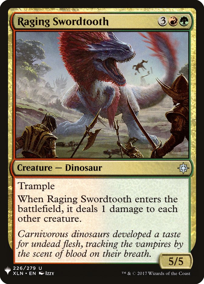Raging Swordtooth [Mystery Booster] | Boutique FDB TCG