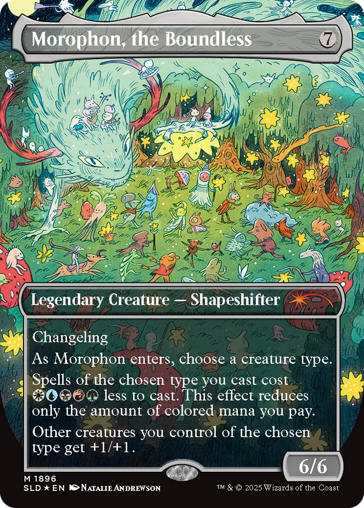 Morophon, the Boundless (Display Commander) - Thick Stock (Double Rainbow Foil) [Secret Lair Drop Series] | Boutique FDB TCG