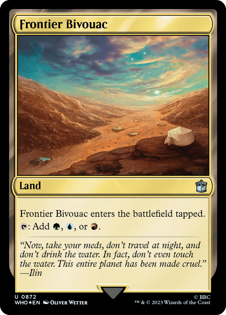 Frontier Bivouac (Surge Foil) [Doctor Who] | Boutique FDB TCG