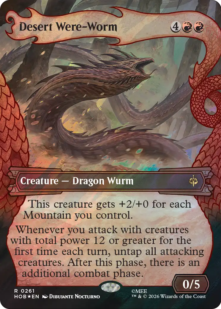Desert Were-Worm (Showcase) (Surge Foil) [The Hobbit] | Boutique FDB TCG