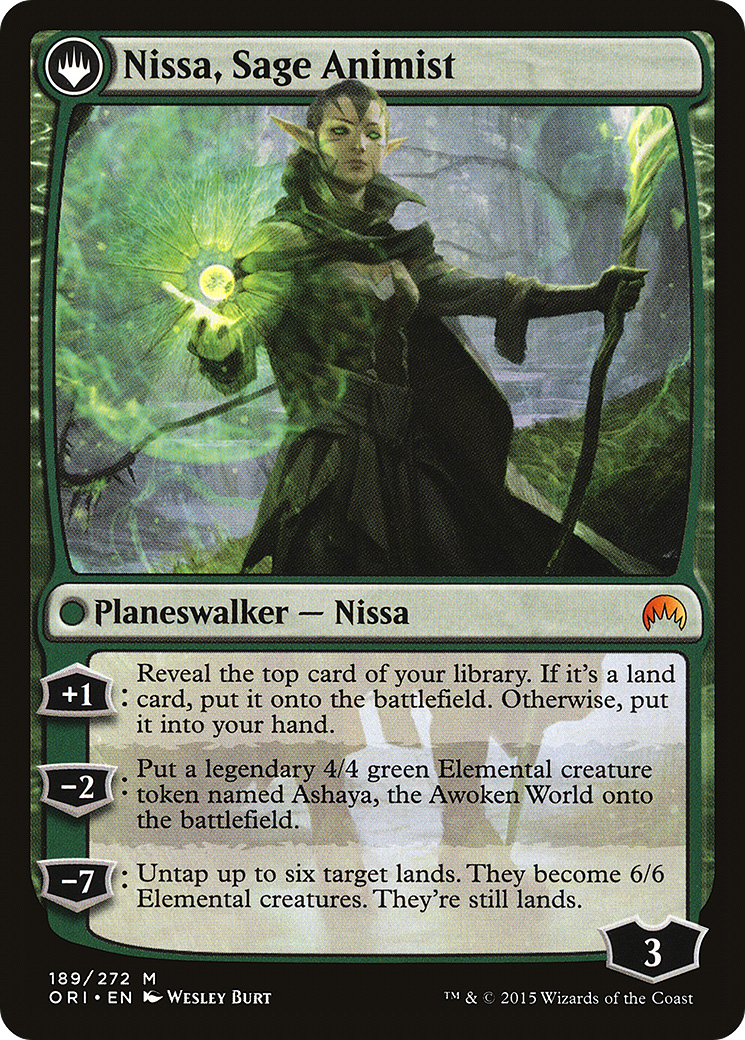 Nissa, Vastwood Seer // Nissa, Sage Animist [Secret Lair: From Cute to Brute] | Boutique FDB TCG