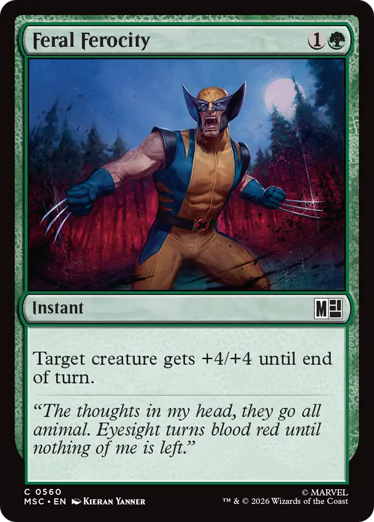 Feral Ferocity [Marvel Super Heroes Commander] | Boutique FDB TCG