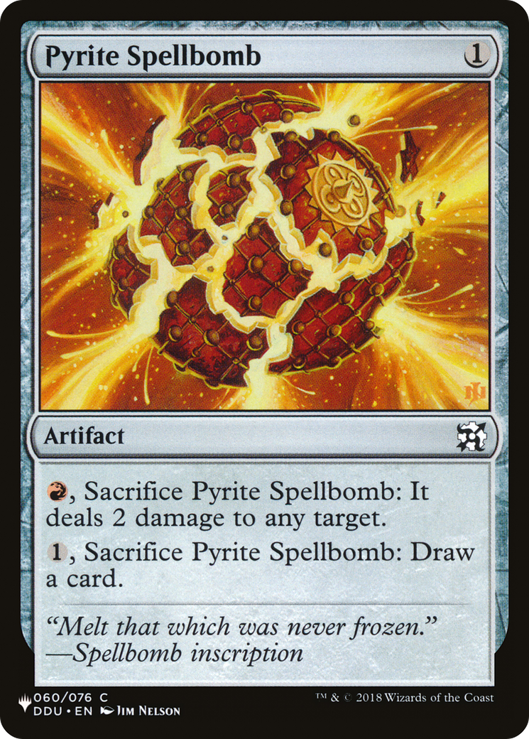 Pyrite Spellbomb [The List Reprints] | Boutique FDB TCG